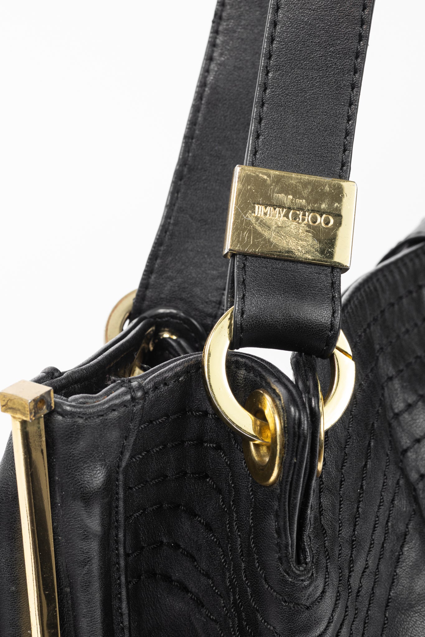 Jimmy Choo Alex Black Leather Hobo