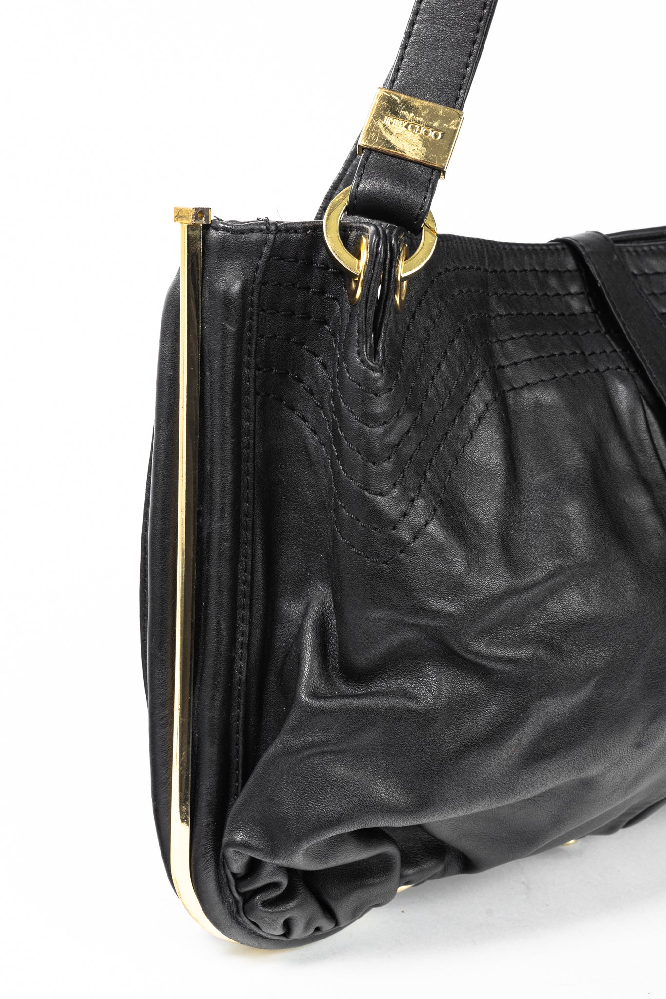 Jimmy Choo Alex Black Leather Hobo