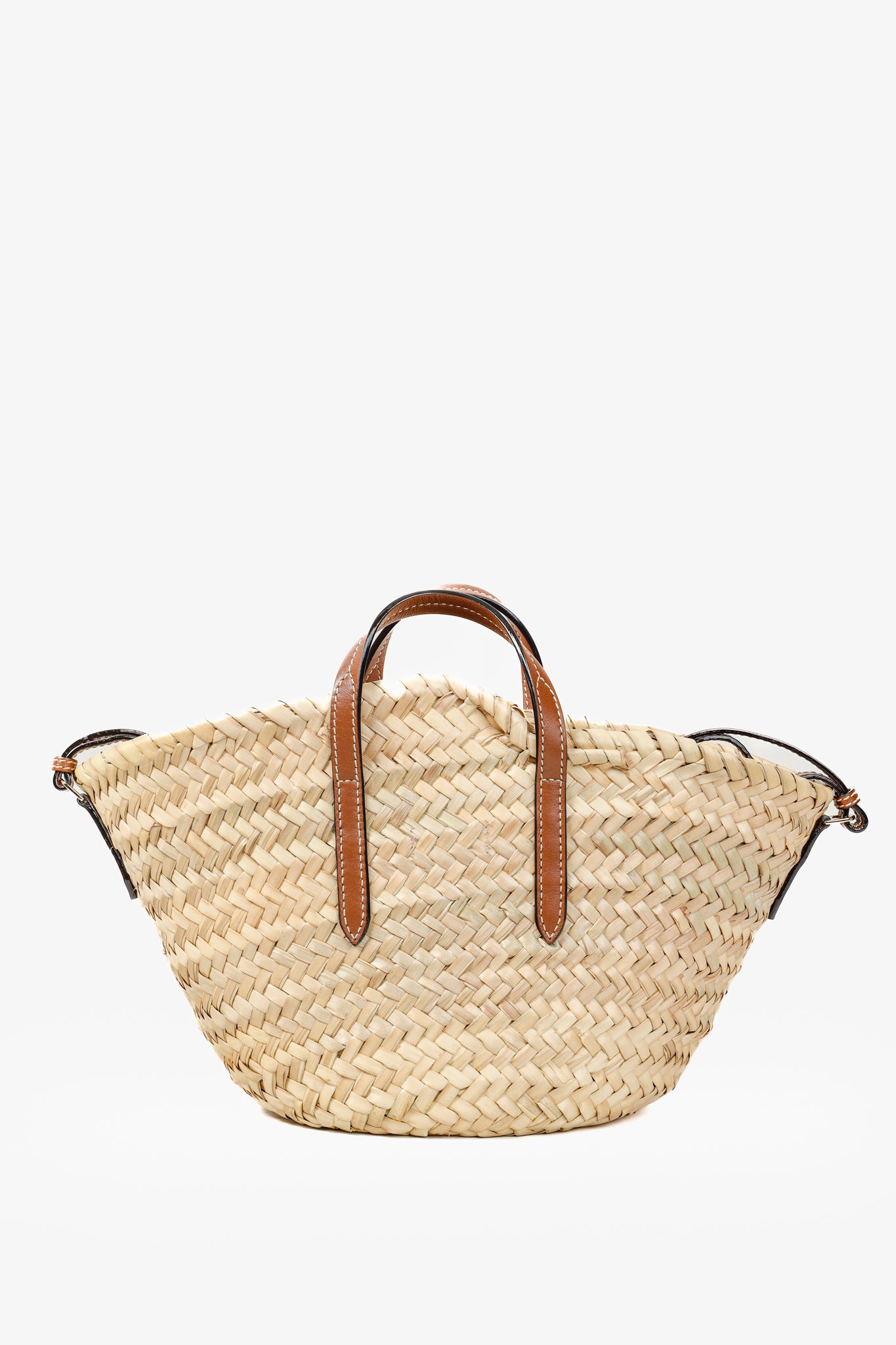 Jimmy Choo Macy Small Raffia Cross-Body Tote Bag