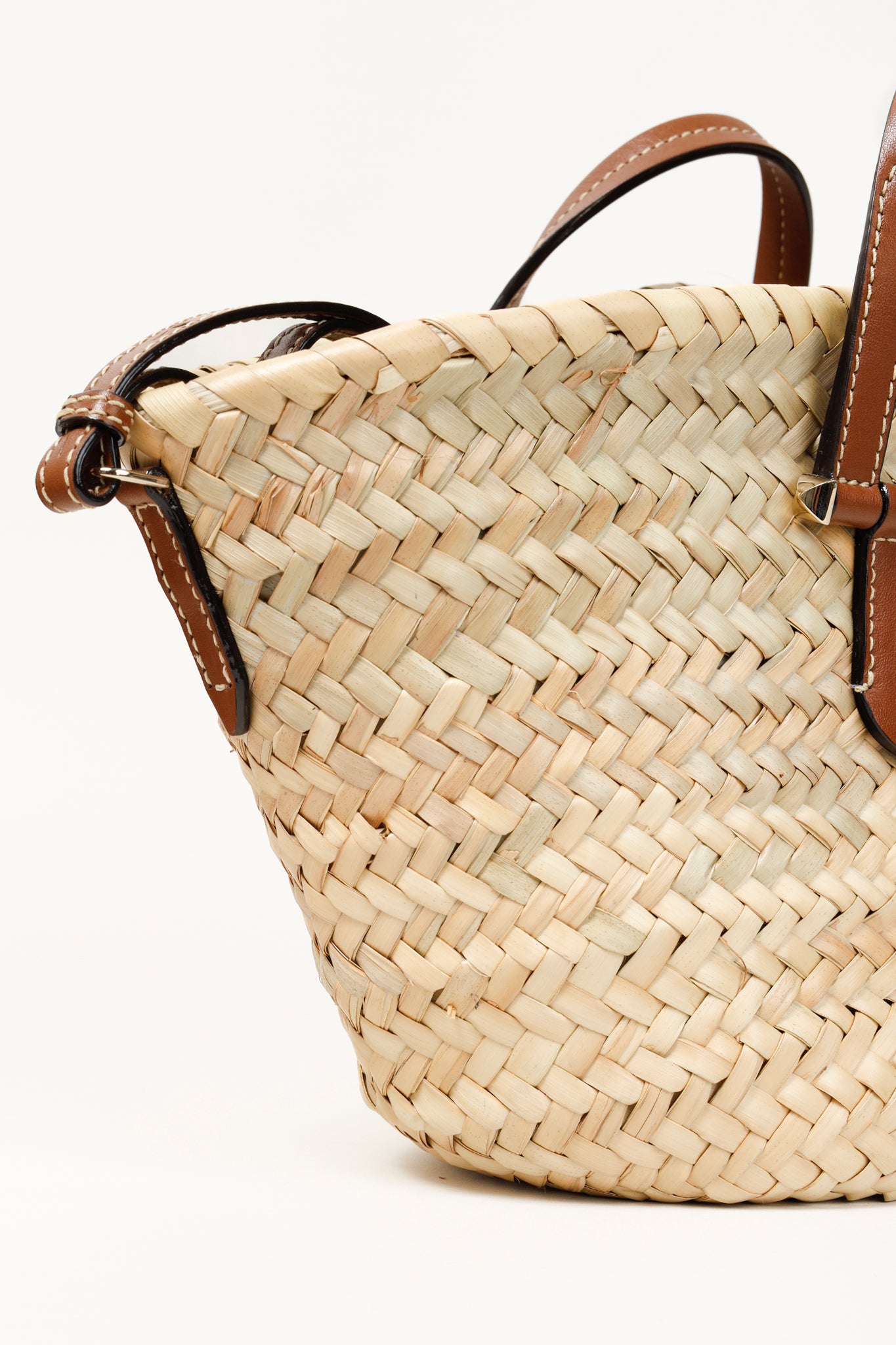 Jimmy Choo Macy Small Raffia Cross-Body Tote Bag