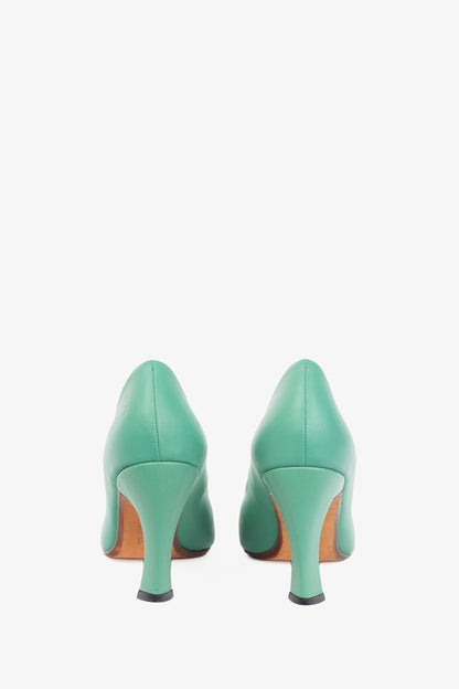 John Fluevog Twist Boogaloo Mint Pointed-Toe Pumps