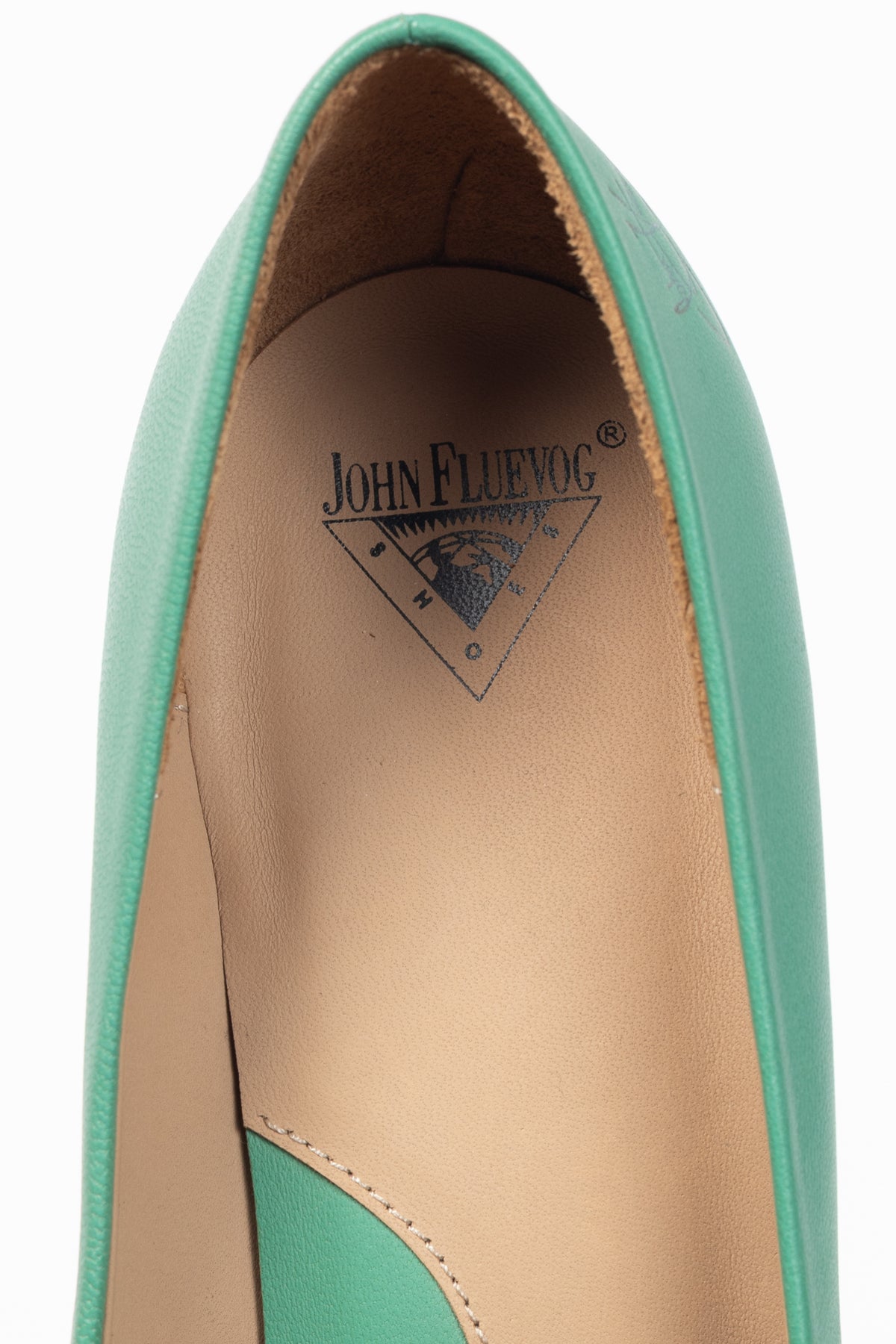 John Fluevog Twist Boogaloo Mint Pointed-Toe Pumps