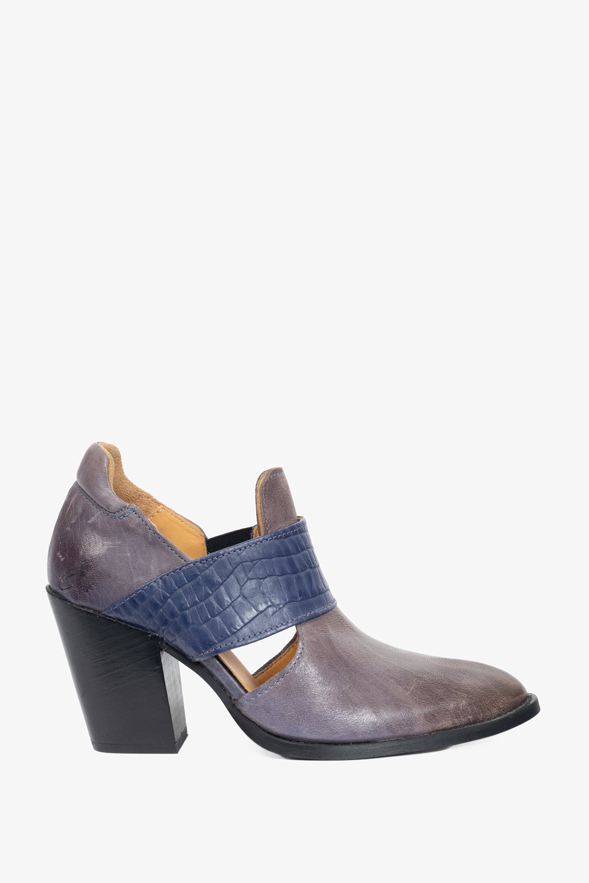 John Fluevog Entrance Room 502 Open-Sided Bumped Toe Heels