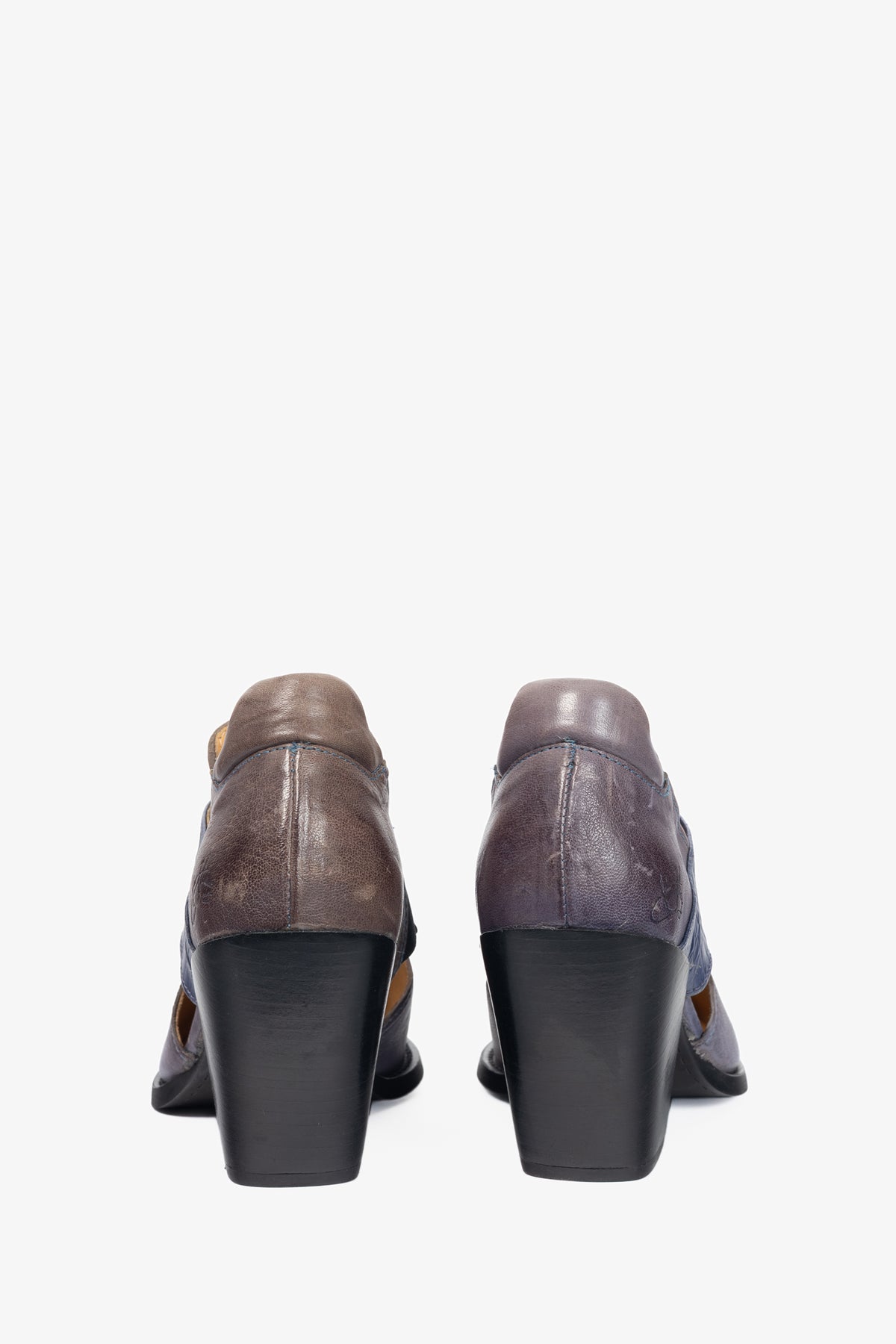 John Fluevog Entrance Room 502 Open-Sided Bumped Toe Heels