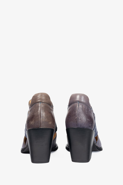 John Fluevog Entrance Room 502 Open-Sided Bumped Toe Heels