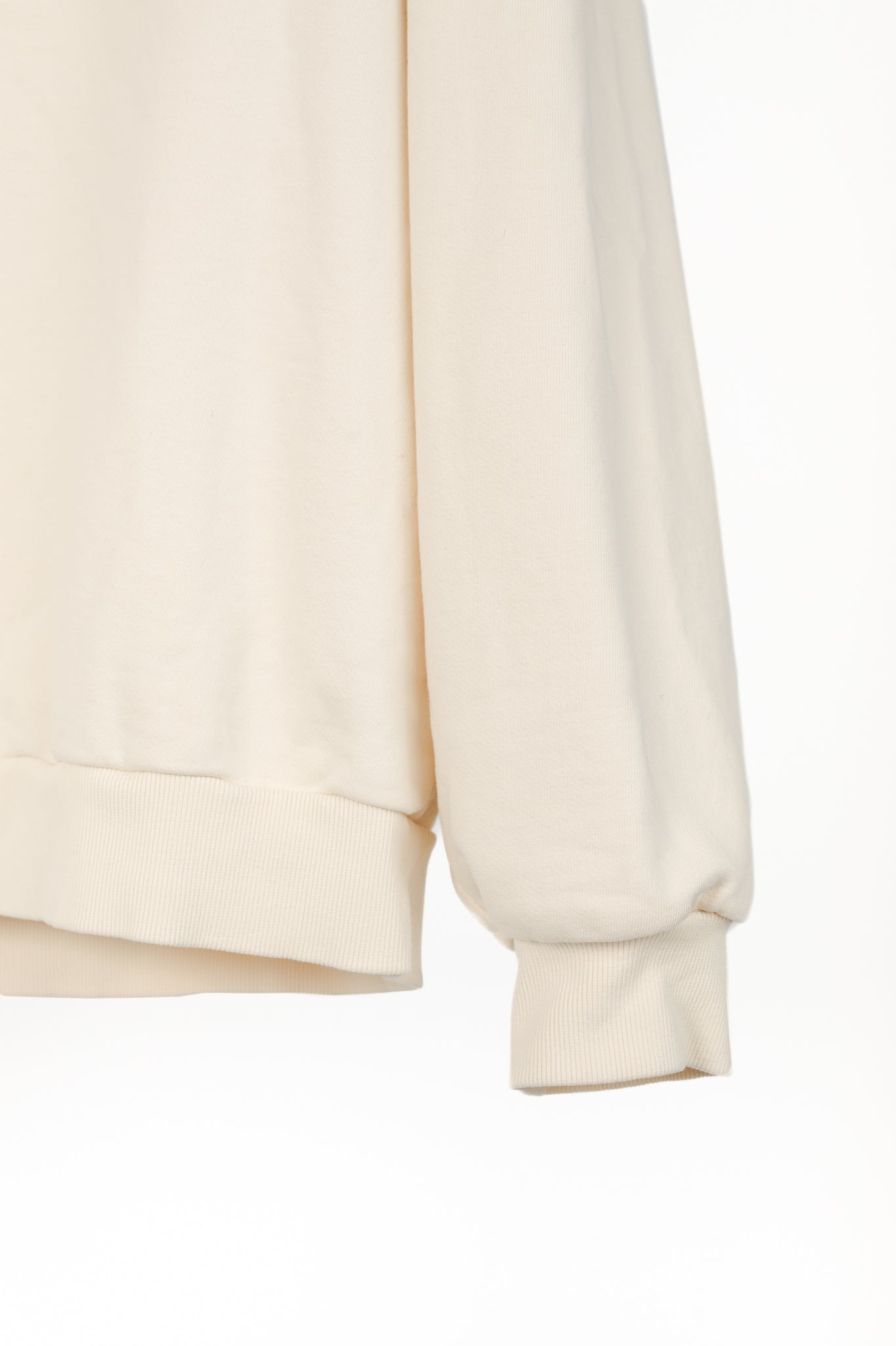 JUUN.J Cream Cotton French-Terry Graphic Crewneck Sweatshirt