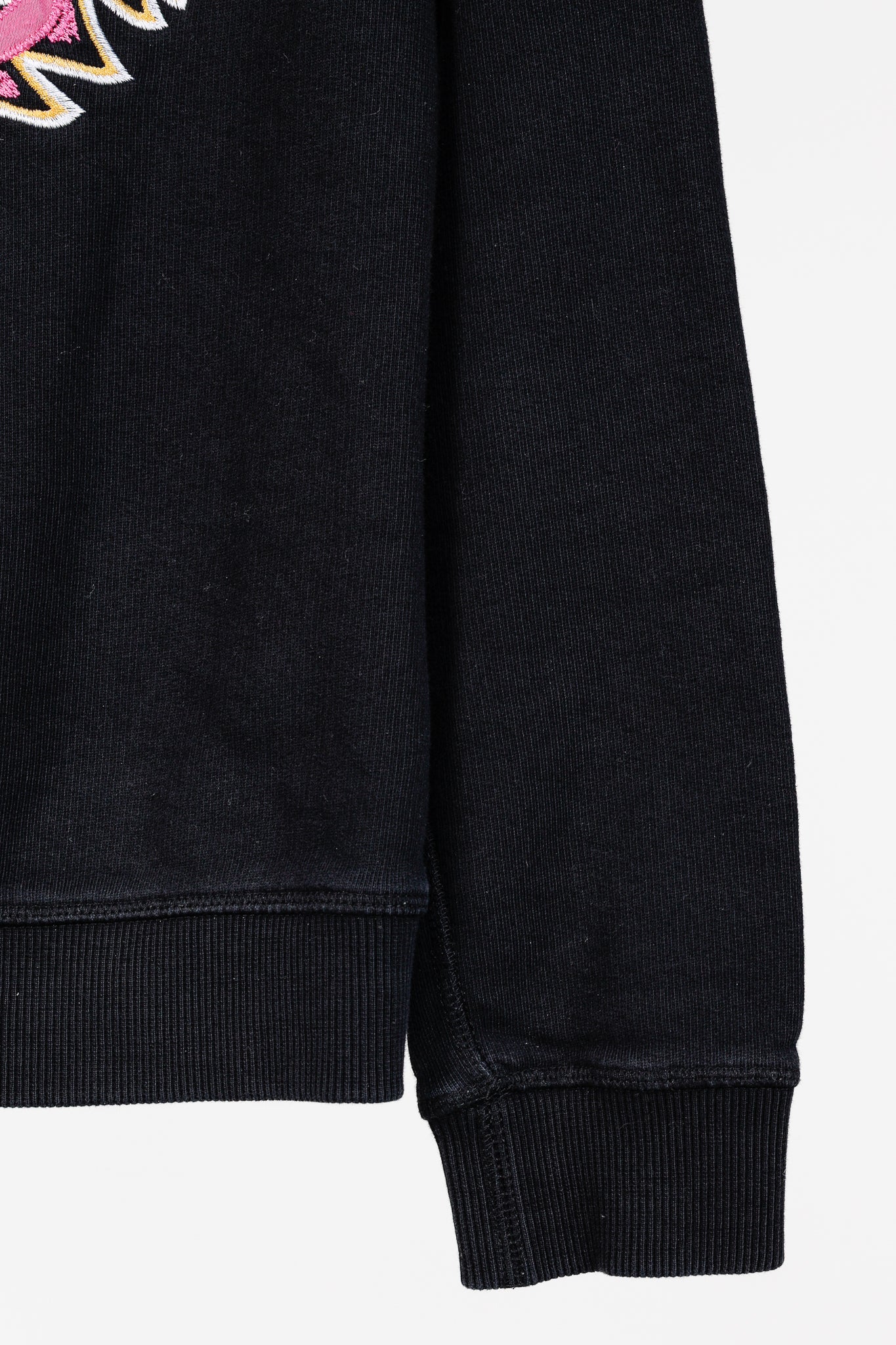 KENZO Black 'The Light' Embroidered Tiger Brushed Cotton Sweatshirt