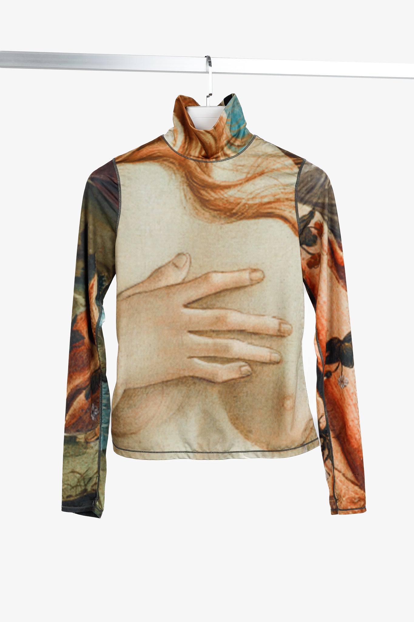 KIMHEKIM SS/21 Multicolour Botticelli Print Jersey Turtleneck