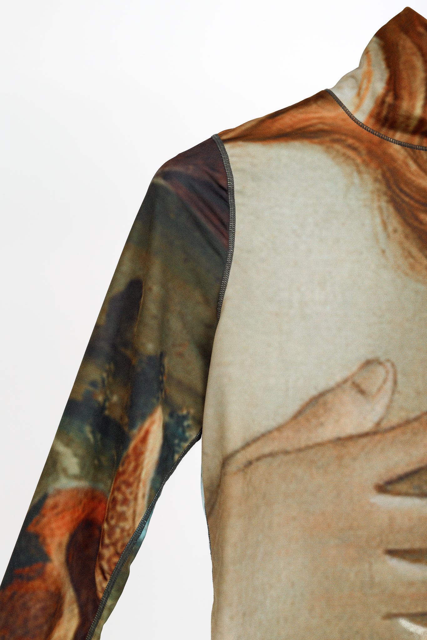 KIMHEKIM SS/21 Multicolour Botticelli Print Jersey Turtleneck