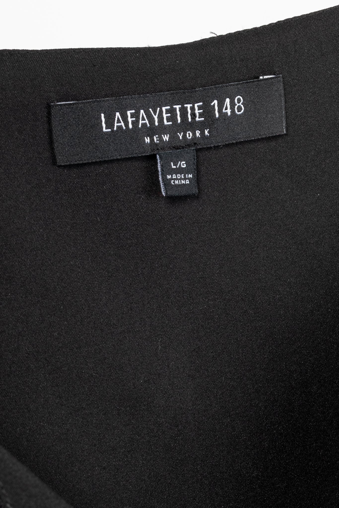 Lafayette 148 Thoren Black Silk Sprinkles-Print Shift Dress