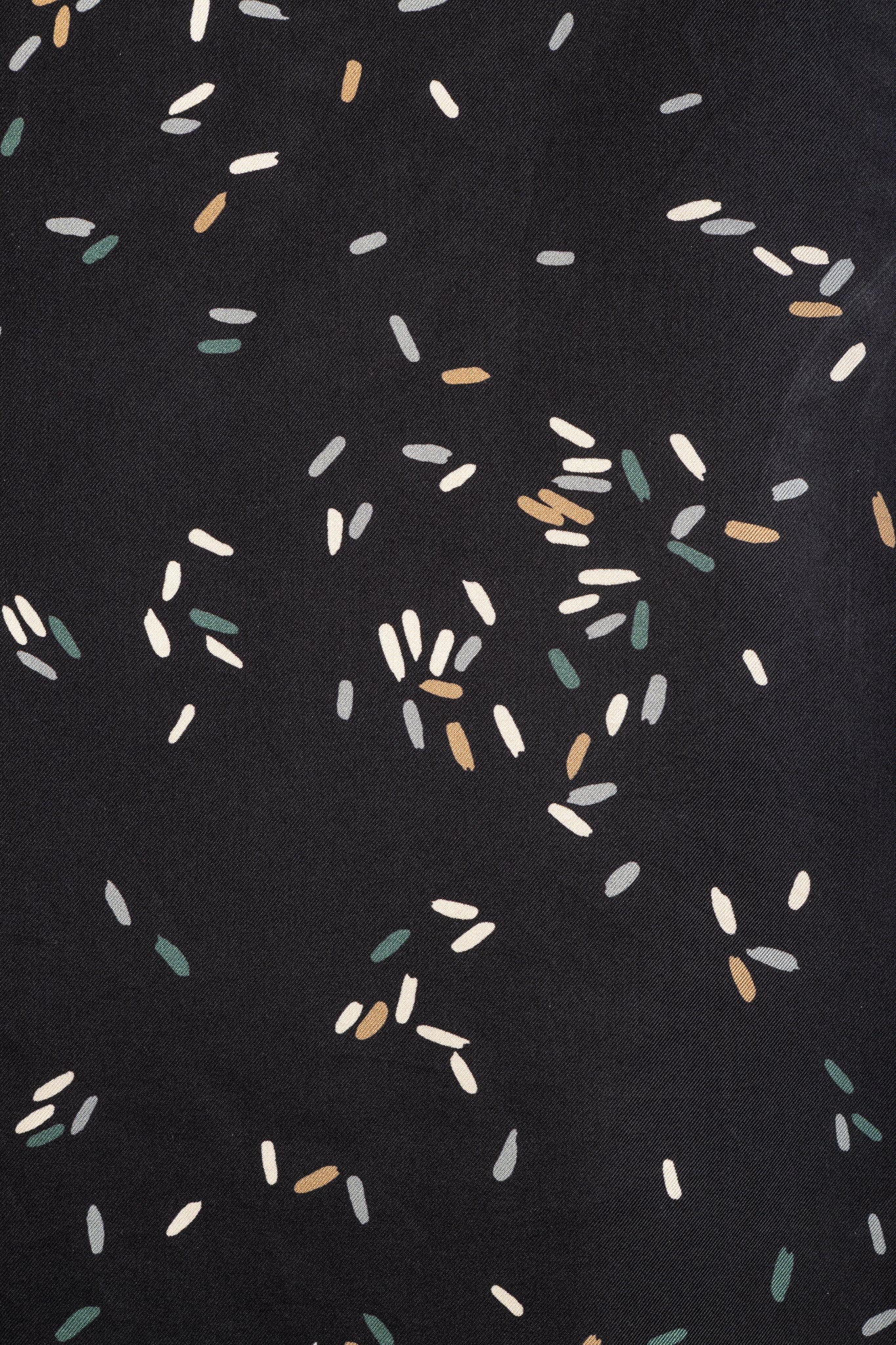 Lafayette 148 Thoren Black Silk Sprinkles-Print Shift Dress