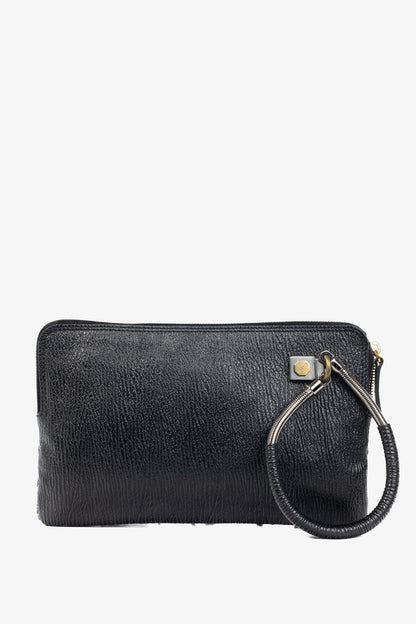 Lanvin Zebra Pony-Hair & Leather Oversized Clutch
