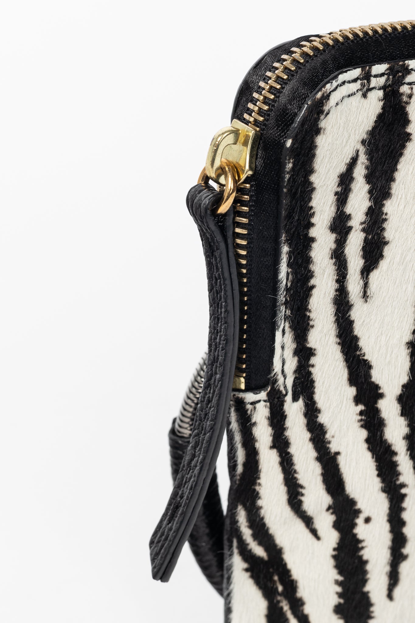Lanvin Zebra Pony-Hair & Leather Oversized Clutch