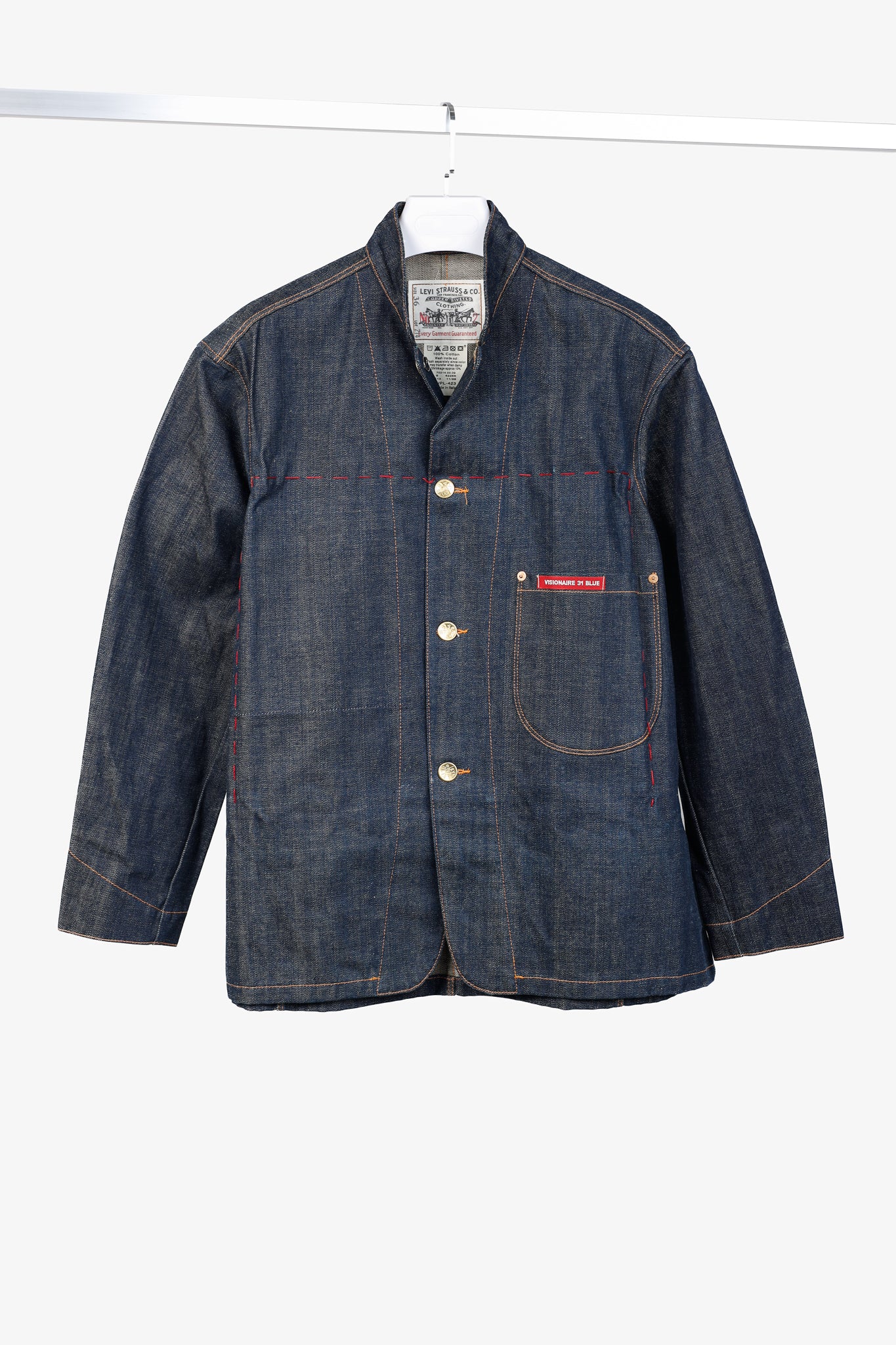 Levi's x Visionaire No. 31 Blue Limited Edition Denim One-Pocket Sack Coat