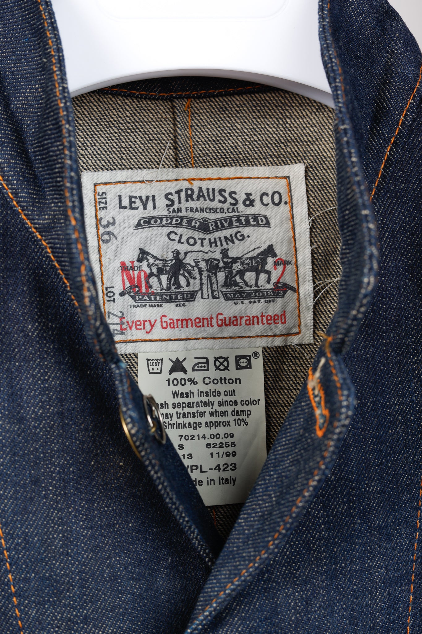 Levi's x Visionaire No. 31 Blue Limited Edition Denim One-Pocket Sack Coat