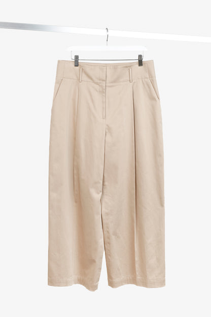 Lewit Tan Pleated Front Pant