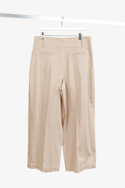 Lewit Tan Pleated Front Pant