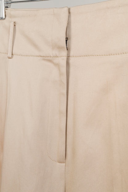 Lewit Tan Pleated Front Pant