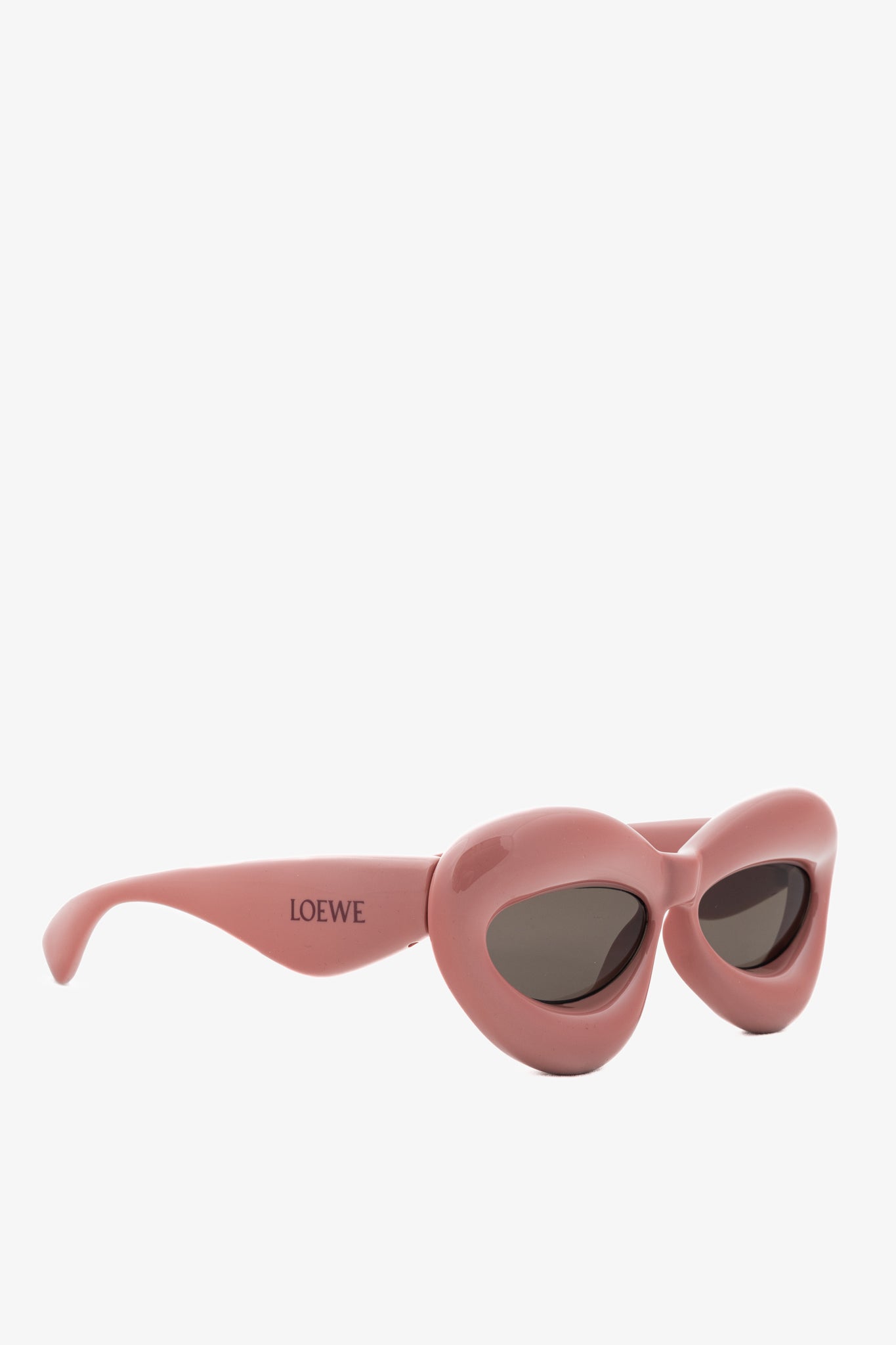 Loewe Shiny Pink Cat Eye Inflated Sunglasses