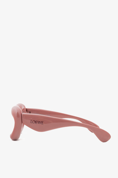 Loewe Shiny Pink Cat Eye Inflated Sunglasses