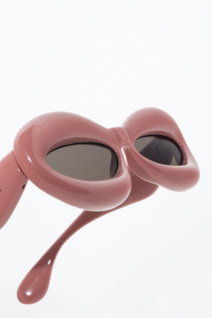Loewe Shiny Pink Cat Eye Inflated Sunglasses