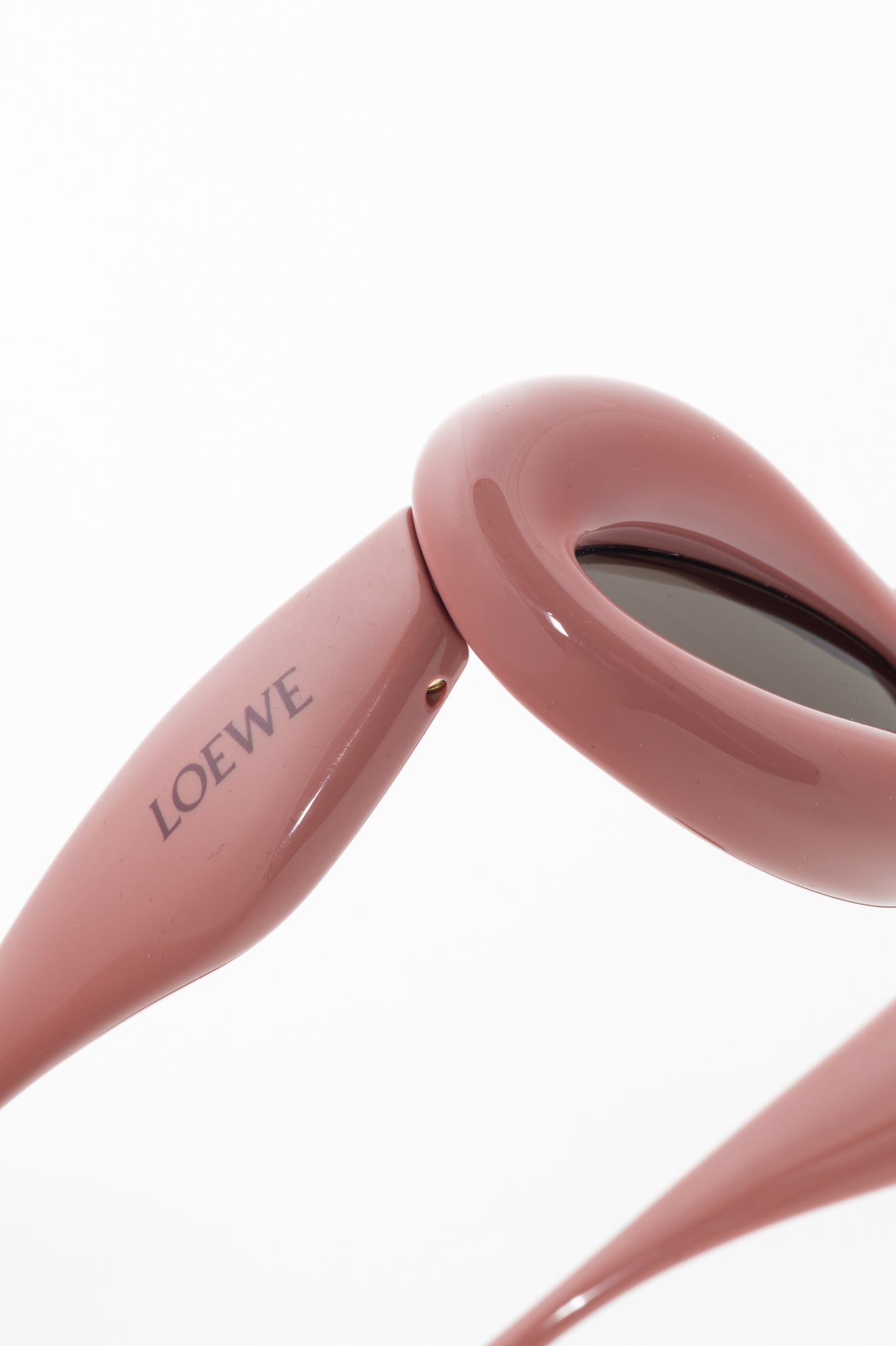 Loewe Shiny Pink Cat Eye Inflated Sunglasses