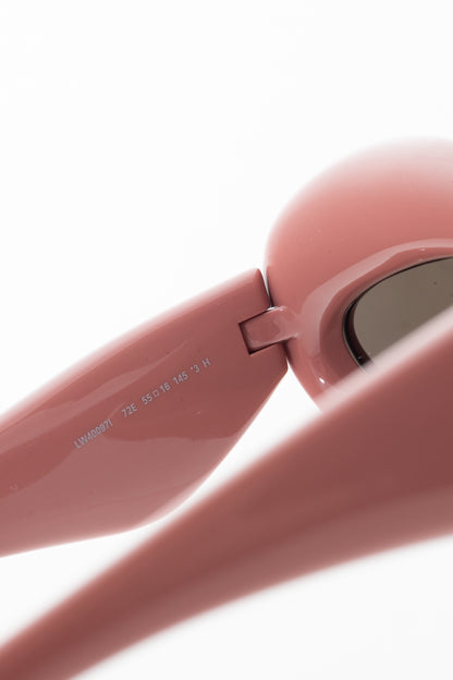 Loewe Shiny Pink Cat Eye Inflated Sunglasses