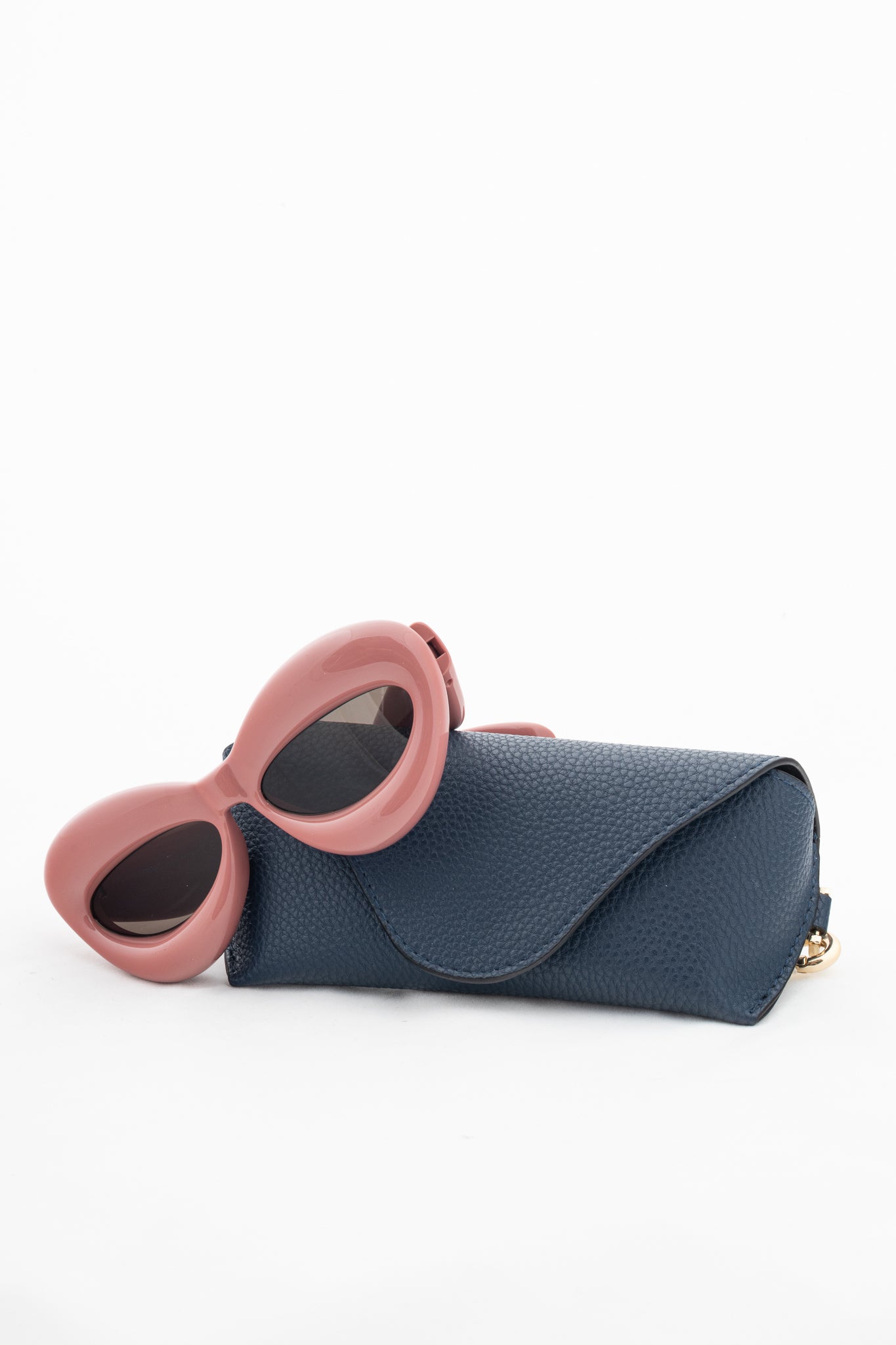 Loewe Shiny Pink Cat Eye Inflated Sunglasses
