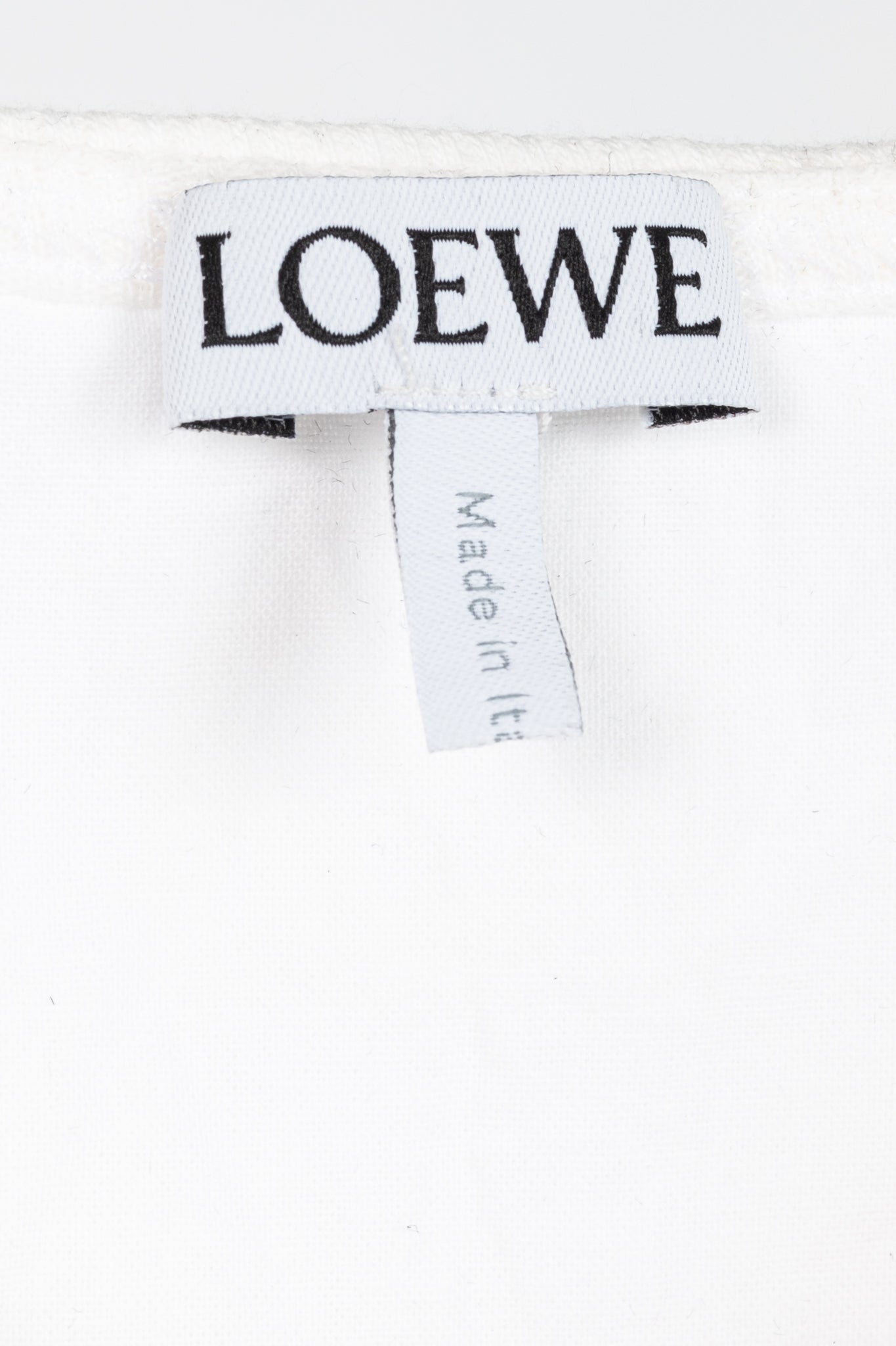 Loewe SS/23 White Anthurium Floral Ribbed-Cotton Maxi Tank Dress