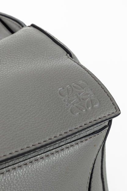 Loewe Puzzle Pearl Grey Classic Calfskin Bumbag