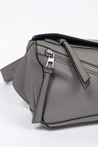 Loewe Puzzle Pearl Grey Classic Calfskin Bumbag
