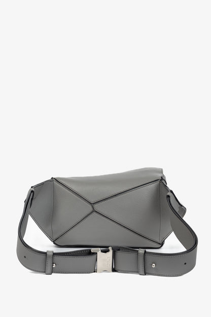 Loewe Puzzle Pearl Grey Classic Calfskin Bumbag