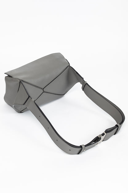 Loewe Puzzle Pearl Grey Classic Calfskin Bumbag