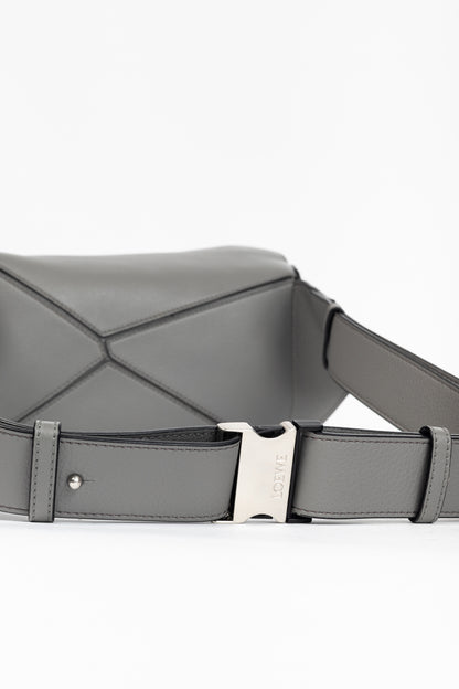 Loewe Puzzle Pearl Grey Classic Calfskin Bumbag