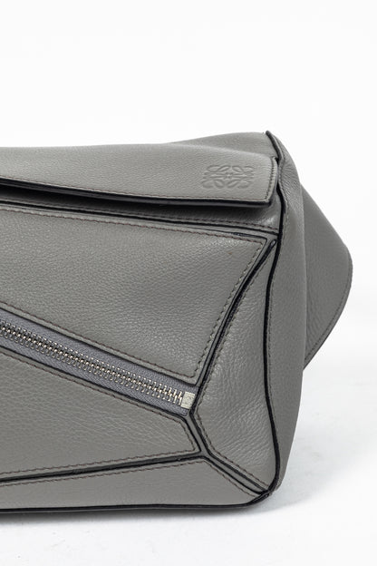 Loewe Puzzle Pearl Grey Classic Calfskin Bumbag