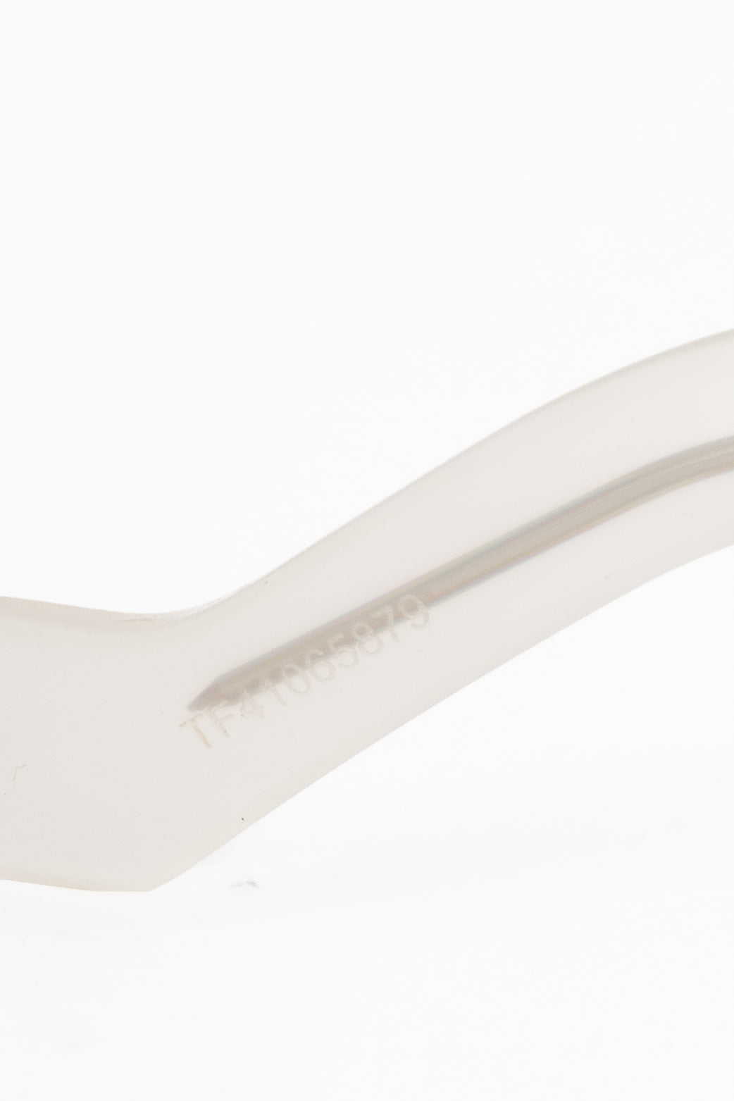 Loewe LW40036I Transparent White Anagram-Temple Cat-Eye Sunglasses