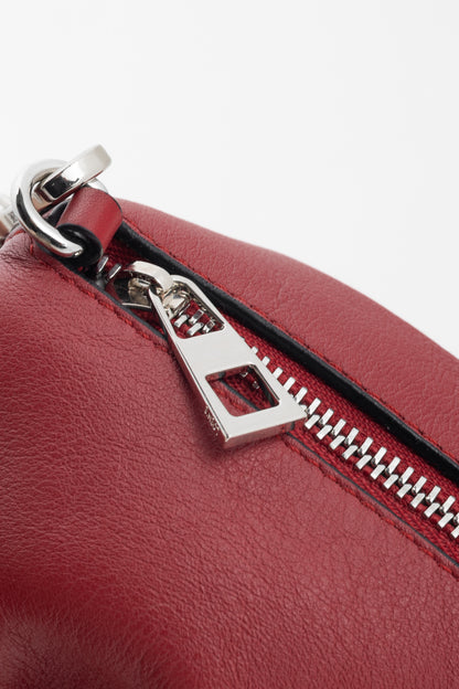 Loewe Red Calfskin Elephant Mini Coin Pouch