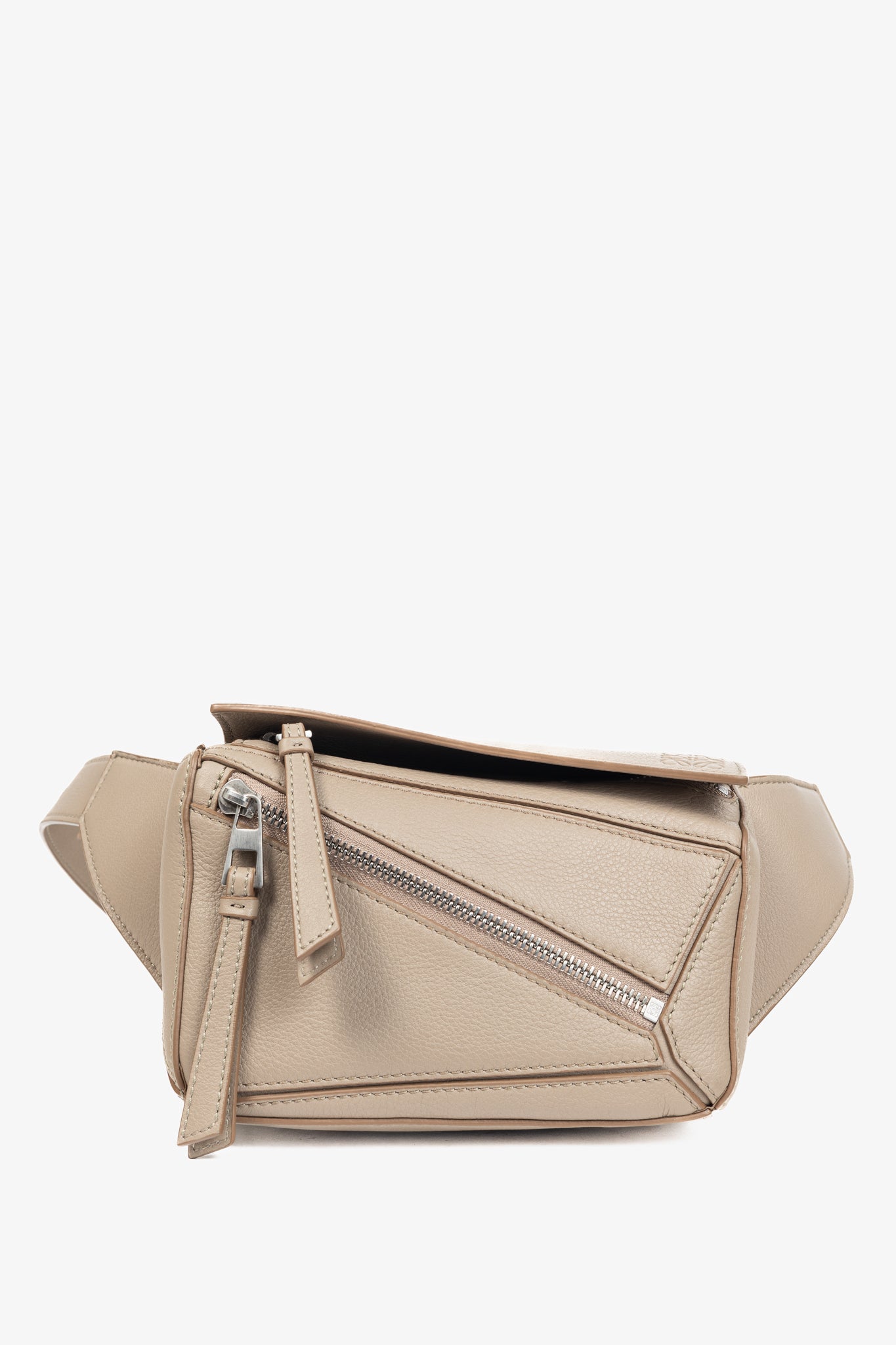 Loewe Mini Puzzle Sand Classic Calfskin Bumbag
