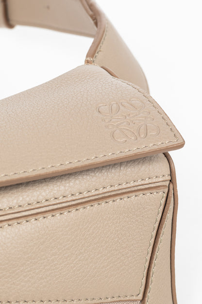 Loewe Mini Puzzle Sand Classic Calfskin Bumbag