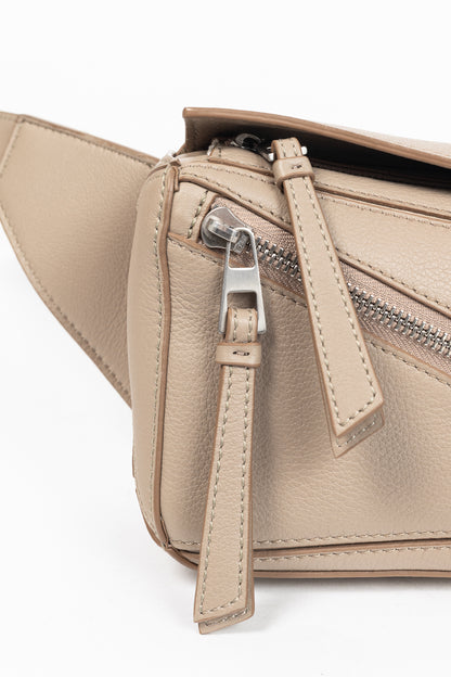 Loewe Mini Puzzle Sand Classic Calfskin Bumbag