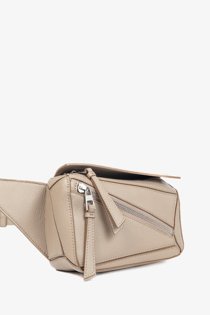 Loewe Mini Puzzle Sand Classic Calfskin Bumbag