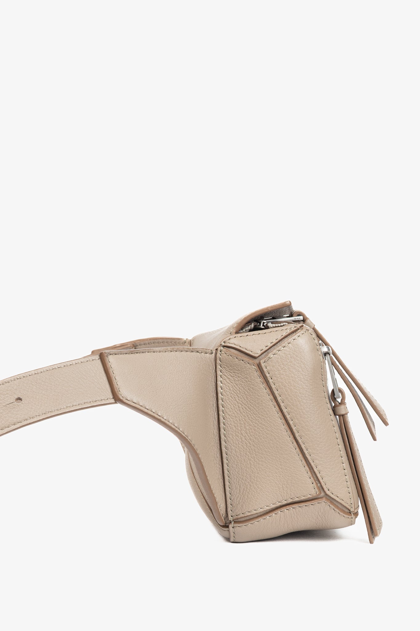 Loewe Mini Puzzle Sand Classic Calfskin Bumbag