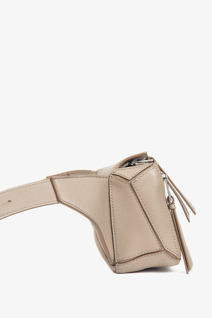 Loewe Mini Puzzle Sand Classic Calfskin Bumbag