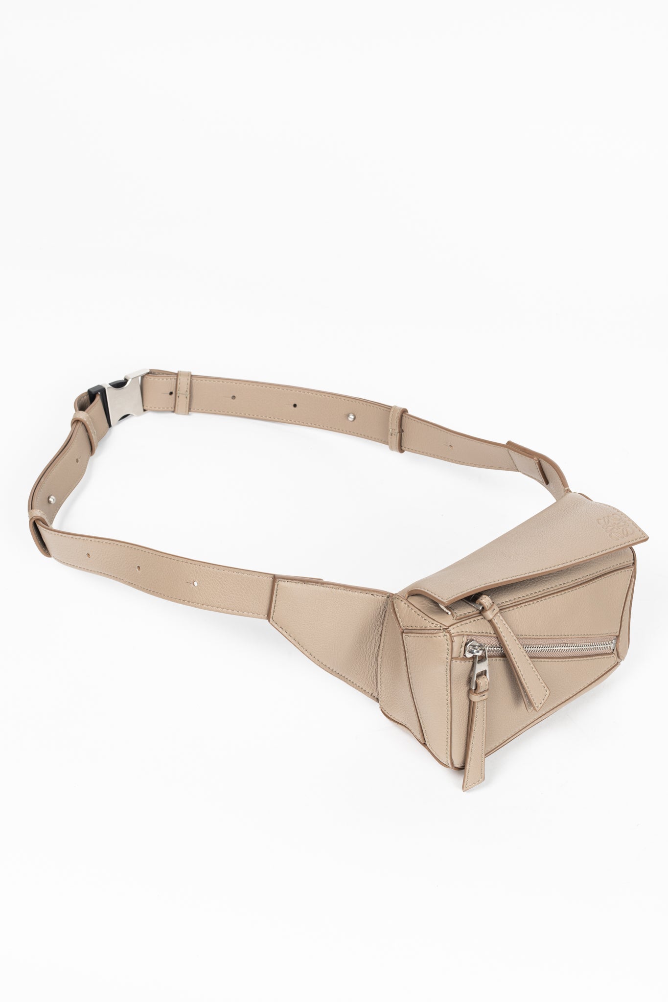 Loewe Mini Puzzle Sand Classic Calfskin Bumbag