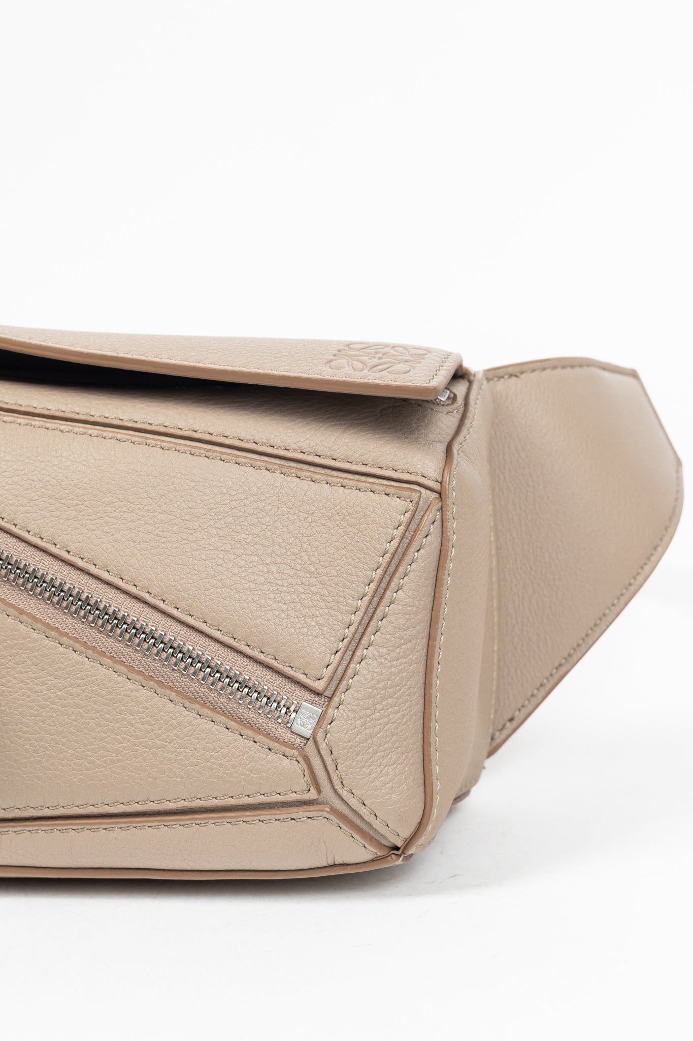 Loewe Mini Puzzle Sand Classic Calfskin Bumbag