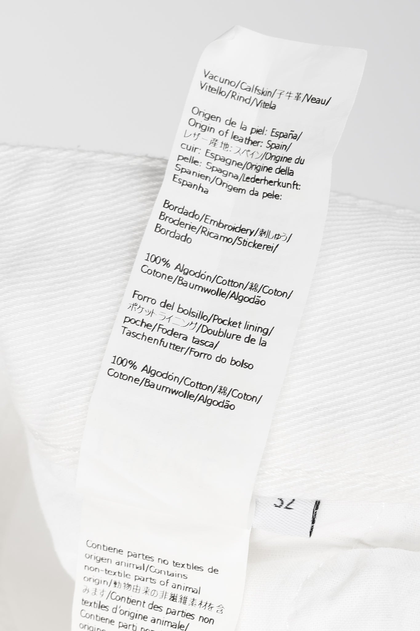 Loewe White Cotton Embroidered Anagram Baggy Jeans