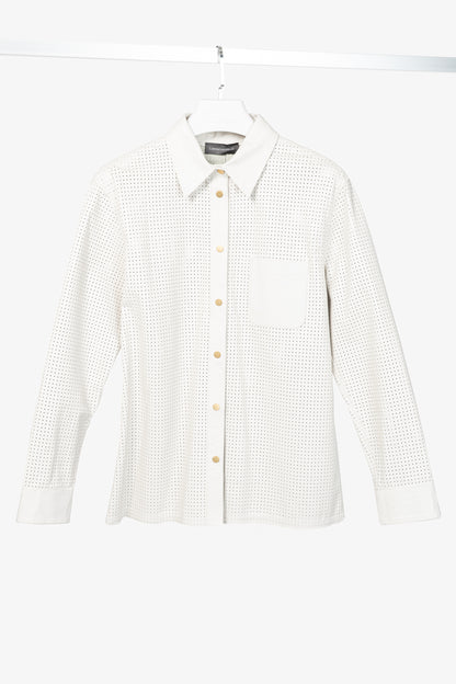 RJ By Ring Jacket Navy Cotton Seersucker Utility Jacket