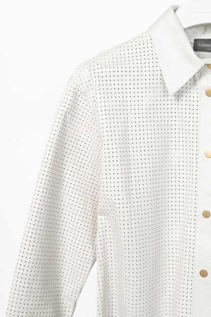 RJ By Ring Jacket Navy Cotton Seersucker Utility Jacket
