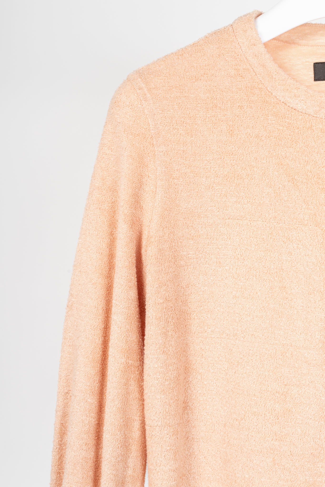 Loro Piana Light Coral Panarea Linen & Cotton Henley Sweater