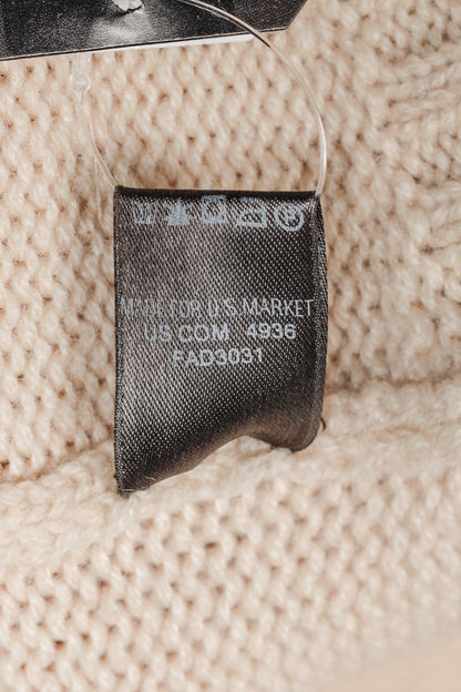 Loro Piana Cream Cashmere Open-Front Shawl Cardigan